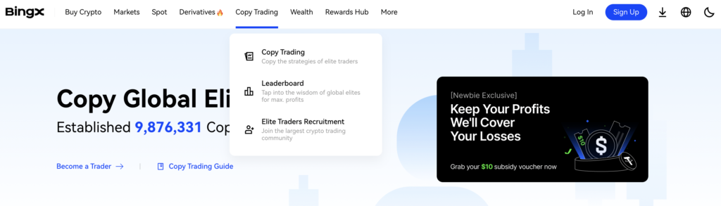 BingX copy trading